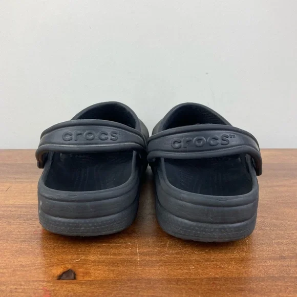 Crocs Classic Authentic Unisex Slides Clogs Black 5 Men And 7 Women’s Pre Owned - Picture 6 of 11